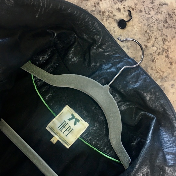 DEPT Real Leather Motorcycle Jacket - Picture 4 of 11